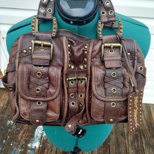 Heavy Metal Betsey Johnson Leather Bronze Purse